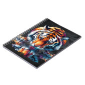 Carnet Réflexion du tigre buvant de l'eau (Côté gauche)