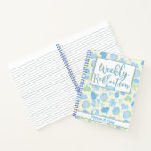 Carnet Réflexion hebdomadaire avec design floral (Intérieur)