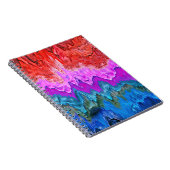 Carnet "Réflexion rayonnante" Art Abstrait coloré (Côté Droit)