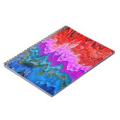 Carnet "Réflexion rayonnante" Art Abstrait coloré (Côté gauche)