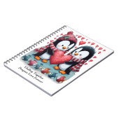Carnet Refroidissez l'amour des pingouins pour la Saint-V (Côté gauche)