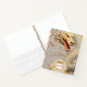 Carnet Regal Dragon Lore : Dragon d'or personnalisé (Intérieur)