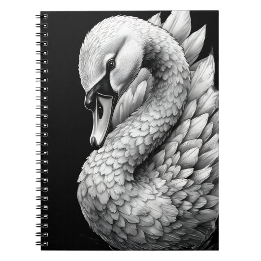 Carnet "Regal the White Swan" Spiral Notebook (Devant)