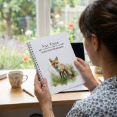 Carnet Regard d'ambre : Renard de prairie, coutume