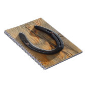 Carnet Regard du bois en fer à cheval occidental rustique (Côté Droit)