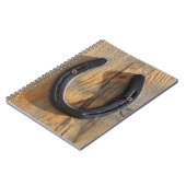 Carnet Regard du bois en fer à cheval occidental rustique (Côté gauche)