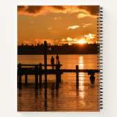 Carnet Regarder le coucher du soleil sur le lac (Dos)