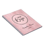 Carnet Regarder le logo de l'entreprise Réunion du logo d (Côté Droit)