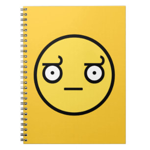 Carnet Regardez du visage de désapprobation