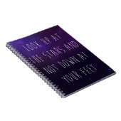 Carnet Regardez la citation de motivation d'étoiles (Côté Droit)