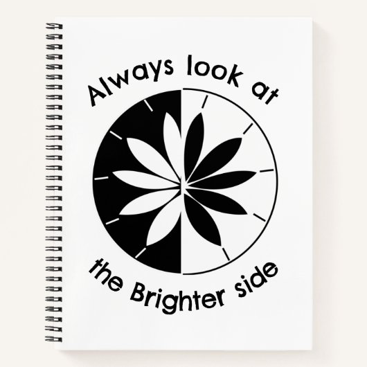 Carnet Regardez La Citation Inspirationnelle Du Côté Plus (Devant)