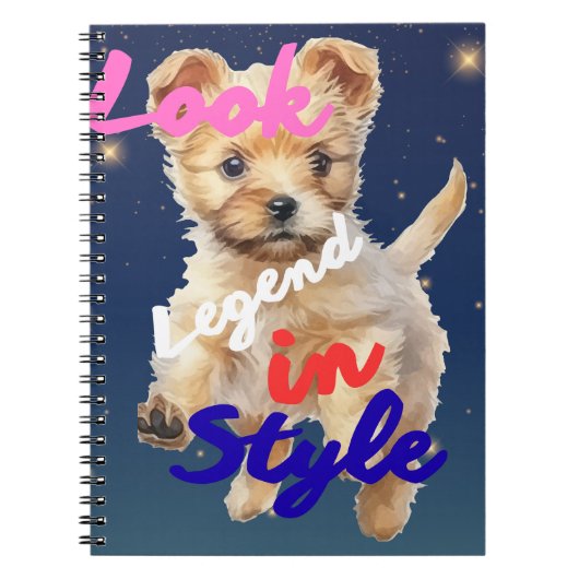 Carnet Regardez, légende avec style (Devant)