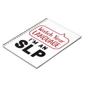 Carnet Regardez votre langue Je suis un SLP (Côté gauche)