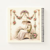 Carnet Regency Rose Garden Reading Lady (Dos)