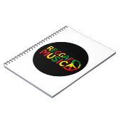 Carnet Reggae Musique design, reggae art (Côté gauche)