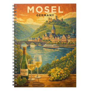 Carnet Région viticole de Moselle Allemagne Millésime Art