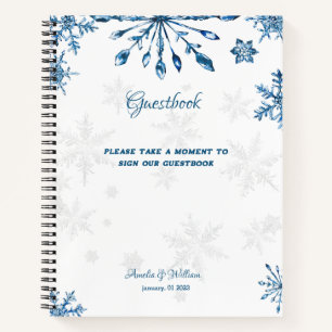 Carnet Registre des invités à reliure spirale 21,59 cm x