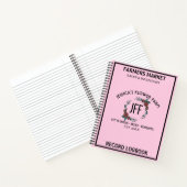 Carnet Registre des ventes de la ferme de fleurs rose et  (Intérieur)