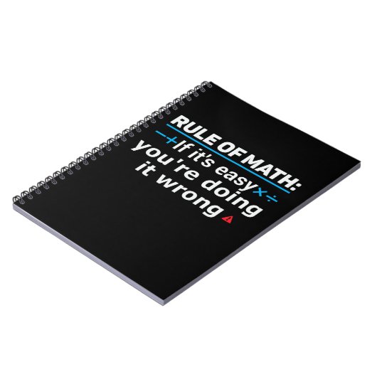 Carnet Règle de calembour de maths (Côté gauche)