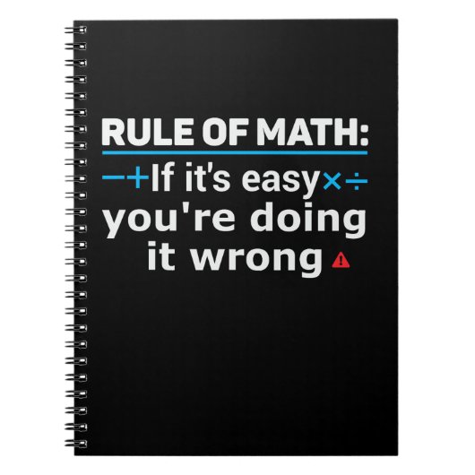 Carnet Règle de calembour de maths (Devant)