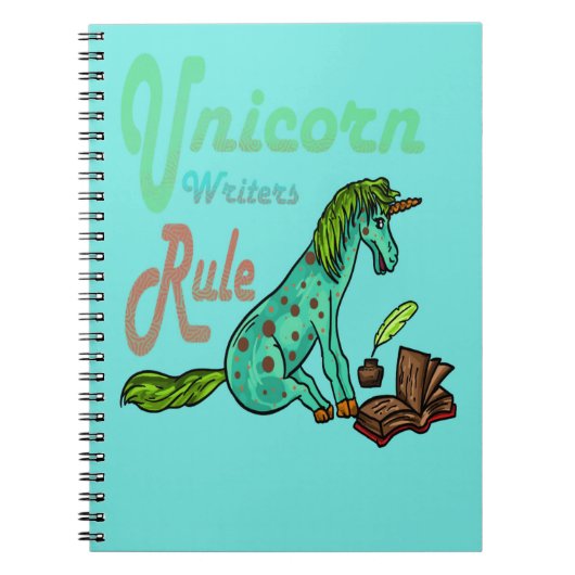 Carnet Règle Unicorn Writers (Devant)