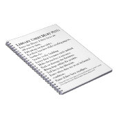 Carnet Règles de bibliothèque (Côté Droit)