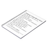 Carnet Règles de bibliothèque (Côté gauche)
