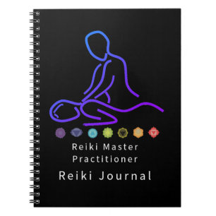 Carnet Reiki Master Practitioner Outline Black