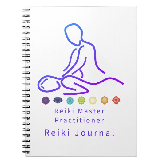 Carnet Reiki Master Praticien Plan Blanc (Devant)
