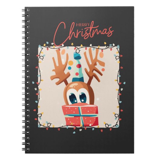 Carnet Reindeer Joueur avec cadeau (Devant)