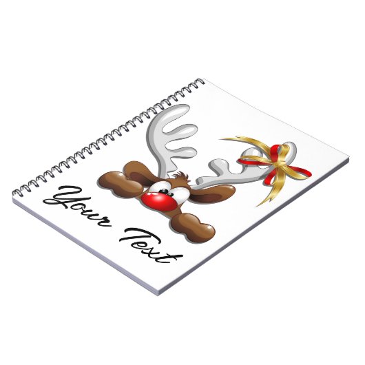 Carnet Reindeer Puzzled drôle Caractère de Noël (Côté gauche)