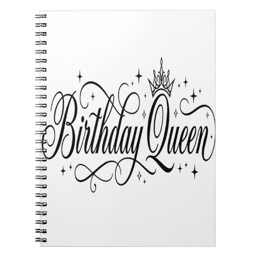 Carnet Reine d'anniversaire Conception de groupe de céléb (Devant)