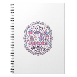 Carnet Reine d'anniversaire de Licorne de Terre de Licorn