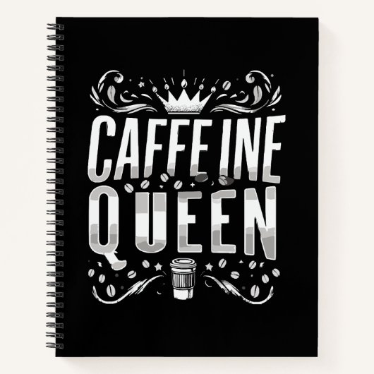 Carnet reine de caféine (Devant)