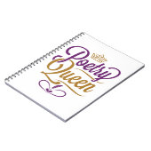 Carnet Reine de la poésie (Côté gauche)
