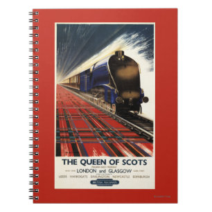 Carnet Reine de train écossais de pullman