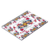 Carnet Reine des cœurs et des fleurs (Côté gauche)