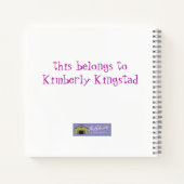 Carnet reine des prairies de horsey, cône mignon d'herbe  (Dos)