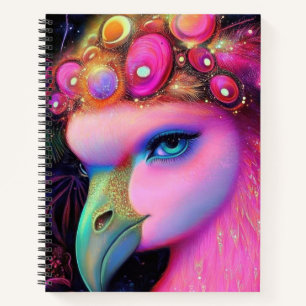 Carnet Reine du Flamant rose cosmique