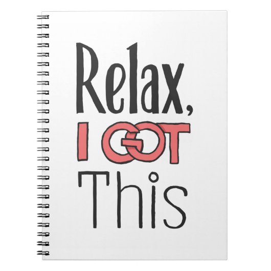 Carnet Relax, j'ai compris ça (Devant)