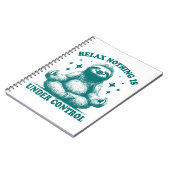 Carnet Relax Rien N'Est Sous Contrôle Sloth Yoga (Côté gauche)