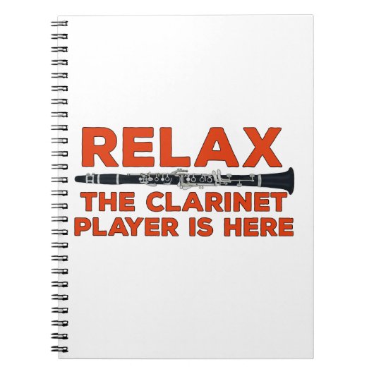 Carnet Relax The Clarinet Player is Here (Devant)
