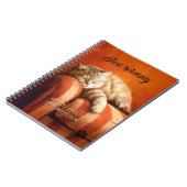 Carnet Relaxing Ginger Cat Notebook (Côté gauche)