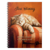 Carnet Relaxing Ginger Cat Notebook (Devant)