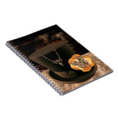 Carnet relié avec chapeau haut de forme Steampunk (Côté Droit)