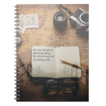 Carnet relié avec citation inspirante Steampunk