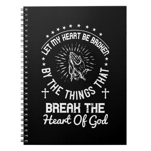 Carnet Religion - Que Mon Coeur Soit Brisé (Devant)