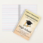 Carnet Religious High School Graduation Name Starburst (À l'intérieur)