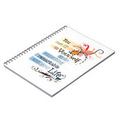 Carnet Remarquable LIFE Inspirational Citation illustrée (Côté gauche)