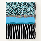 Carnet Remarque Turquoise Bleu Sarcelle Moderne Gl (Dos)